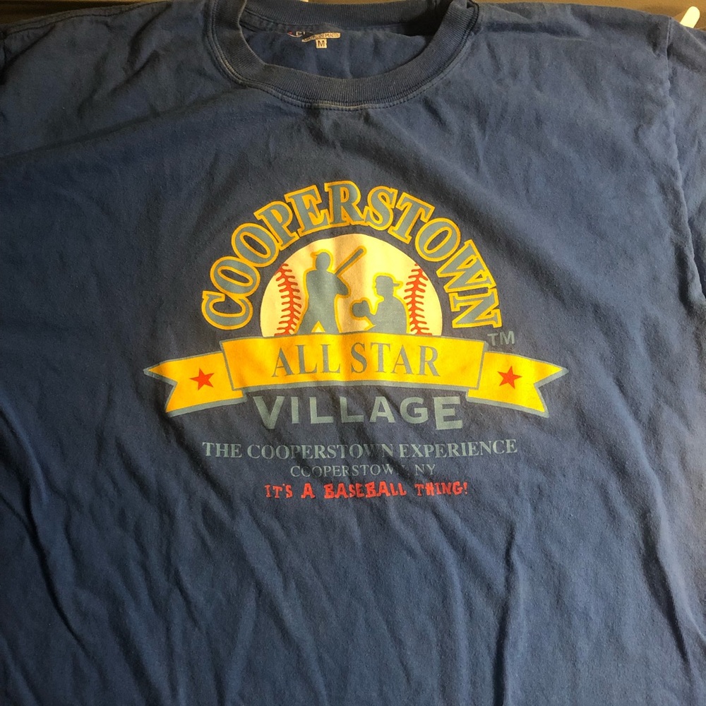 Cooperstown all star village baseball shirt
